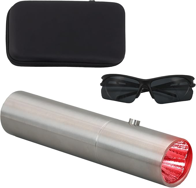 Infrared & Red Light Therapy Torch for Body, Joints, Muscles Pain Relief, Portable Red Light Therapy Wand at Home, 3 LEDs of 630nm, 660nm, 850nm