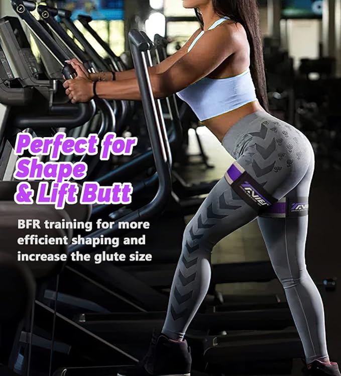 Occlusion Bands for Women Glutes & Hip Building, Blood Flow Restriction Bands BFR Bundle Booty Bands, Best Fabric Resistance Bands for Exercising Your Butt, Squat, Thigh, Fitness