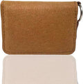 Pill Case for Vitamin and Supplement Organizer, EFFIET 7-Day Portable Cute Little Pill Box with Fabric Cover (Brown)