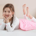 Sivio Weighted Lap Blanket, Minky Dots Weighted Blanket,Soft and Cozy Cooling Heavy Blanket, Calm and Nap, School and Home,2lbs 20 x 30inches, Pink