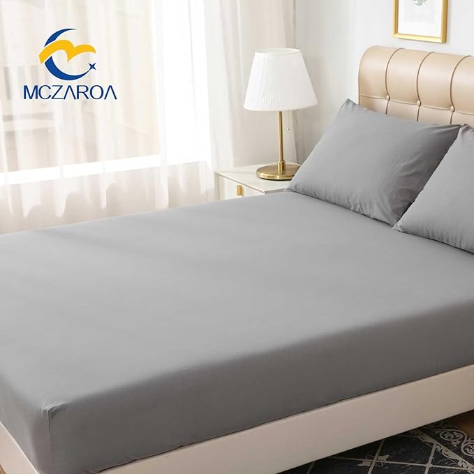 Grounding Sheets King Size, 20% Silver Fiber + 80% Organic Cotton, Conductive Fitted Grounded Bed Sheet with Deep Pocket for Bed & Sleeping (Gray, 78"x80"x15")