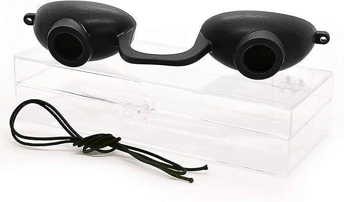 Super Sunnies EVO Flex UV Eye Protection, FDA Compliant, Tanning Bed Goggles, Red Light Theraphy Eyeshields with Case