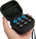 Insulin Vial Case for Travel, Fits 10ml/3ml Bottles, Hard Shell Insulin Bottle Storage Organizer with Foam Slots & Mesh Pocket, Diabetic Supplies Organizer for Home and On-The-Go (9 Slots)