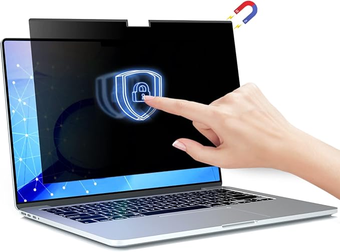 ZOEGAA MacBook Pro 14 inch Privacy Screen, Magnetic Privacy Screen for Macbook Pro 14 inch 2021~2026 (M1, M2, M3, M4, M5, Pro, Max), Removable Anti-Peeping,Anti Blue Light,Anti Glare Screen Protector