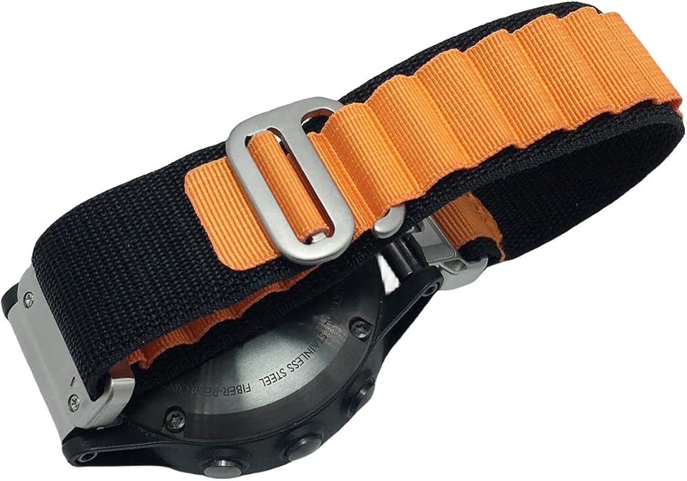 Custom Fit by Wrist Size, Small & Large Wrists, for Garmin Nylon Watch Band –– Compatible with QuickFit 20mm / 22mm / 26mm, Fenix 7, Instinct 2X, Forerunner, Epix, Tactix, MARQ, quatix, Approach