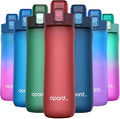 Opard 20oz Plastic Water Bottle Dishwasher Safe, Leakproof Flip-Top Lid, BPA Free Tritan, Wide Mouth Reusable Kids Water Bottle for School Hiking Commuting Outdoor Travel and Gym(Cranberries Red)