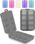 Pill Organizer Medicine Organizer Travel Essentials - Travel Pill Case with Labels, Large Daily Medicine Dispenser