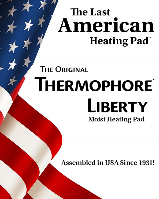 Assembled in The USA - Thermophore Liberty 2 - Moist Heating pad for Arthritis, Back, Neck, Shoulder Pain and Cramps Relief - Electric, 3 Temperature Settings with auto Shut Off, Large 14" x 27"