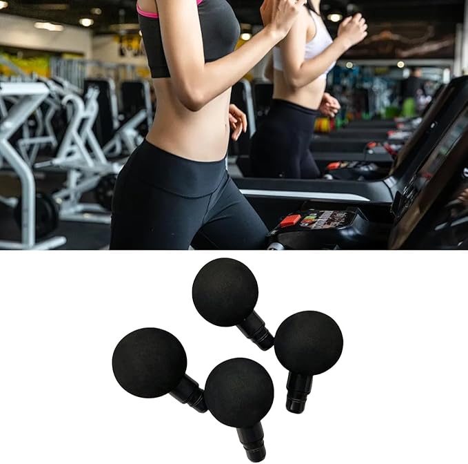 Wokyo Fascia Gun Massage Head 20mm Diameter Muscle Head Accessory Deep Tissue Applicator for Buttocks (2.4in Big Ball Heads)