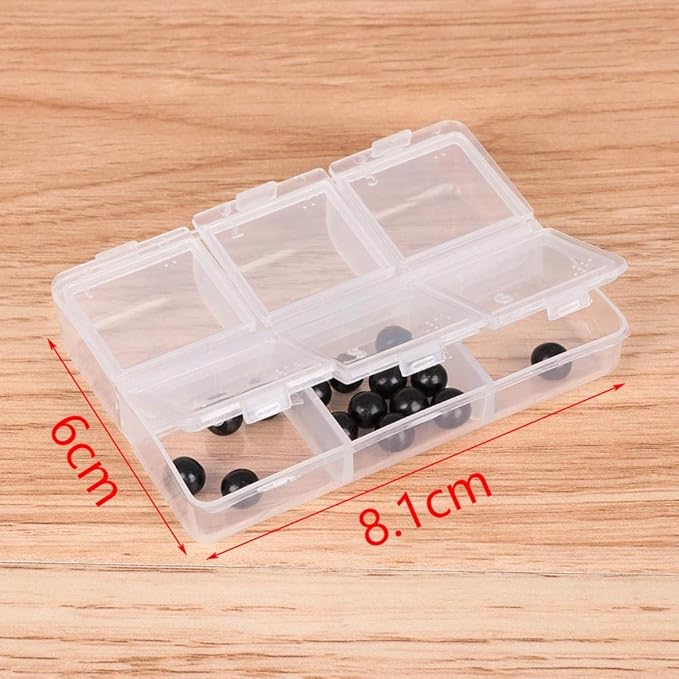 HomeSoGood 4 Pack Clear Weekly Pill Case Storage Box Transparent Travel Pill Organizer Container