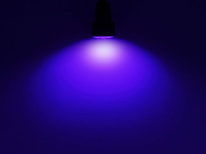 UV Antiviral Light Bolt - Flush Mount 12V Ultraviolet UVC Germicidal LED, Sanitizer, Disinfection for Cars Interior, Footwell, Trunk w/ SLEEK Aluminum Housing & Screw Nut (11 mm Black, UV-C LED)