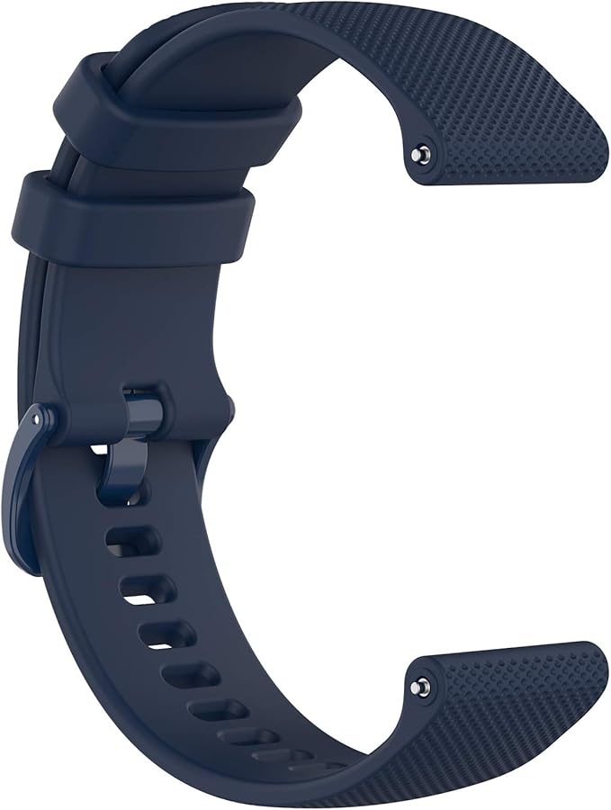 Compatible with Garmin Venu Sq Bands for Women Men, 20mm Quick Release Silicone Replacement Band Wristbands Straps Bracelet Fit for Garmin Vivoactive 3 Music, Forerunner 245 645 (Navy)