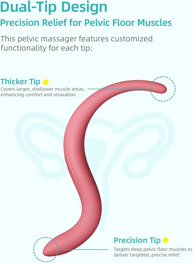 Female Personal Massager - Women Private Care Tool,with 10 Vibration and 3 Heating,Rose Vibrating can Relax Pelvic Floor Muscles and Awaken Internal Tissue Vitality,Prenatal and Postpartum Essentials