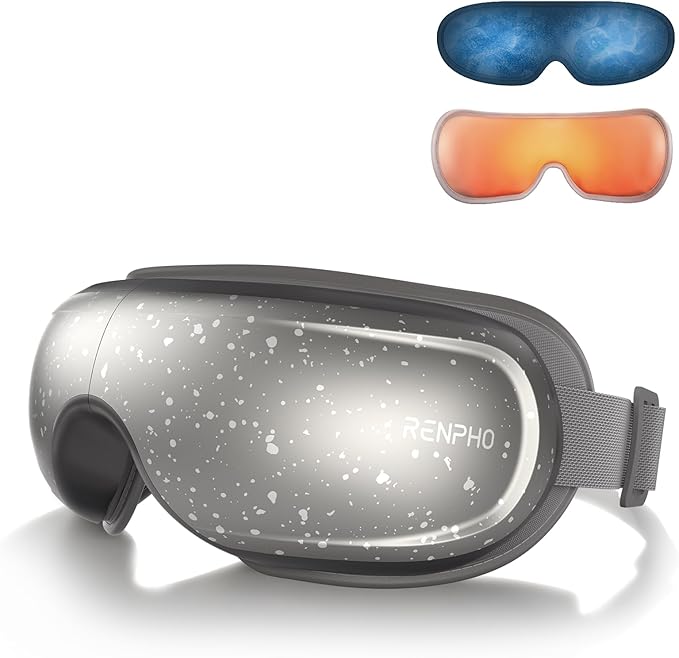 RENPHO Limited Edition Eye Massager with Heat and Cooling Voice Control, FSA Eligible HSA Mothers Day Birthday Gifts for Mom Women Men Her Him, Eye Mask for Migraines Relief, Eyeris 3 Reduce Dry Eyes