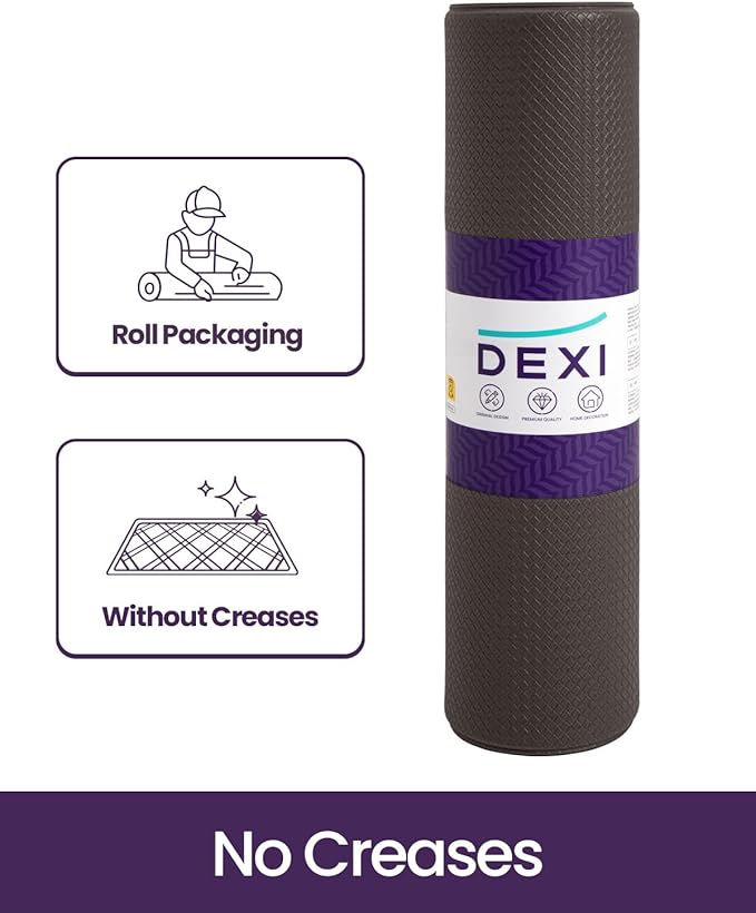 DEXI Kitchen Floor Mats Cushioned Anti Fatigue, 23x86, Large Long Standing Runner Rug Waterproof, Comfort Memory Foam Padded for Front Sink Laundry, Brown