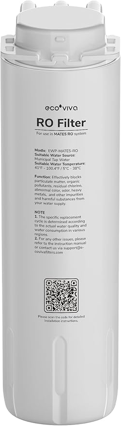 Ecoviva RO Filter Replacement Filter for MATE5