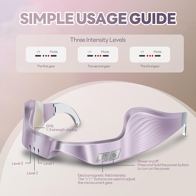 Under Eye Red Light Therapy Glasses – Nutra Light 650nm to Reduce Wrinkles, Rhytides, Eye Bags, Dark Circles & Puffiness, Periorbital Treatment & Eye Protection