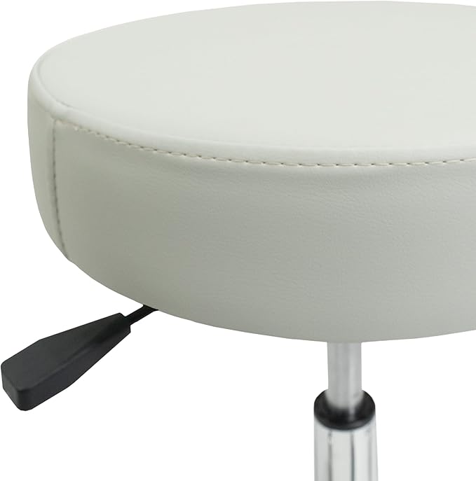 EARTHLITE Pneumatic Massage Salon Drafting Stool - No Leaking (vs. Hydraulic), Adjustable, Rolling, CFC-Free / Medical Spa Facial Chair