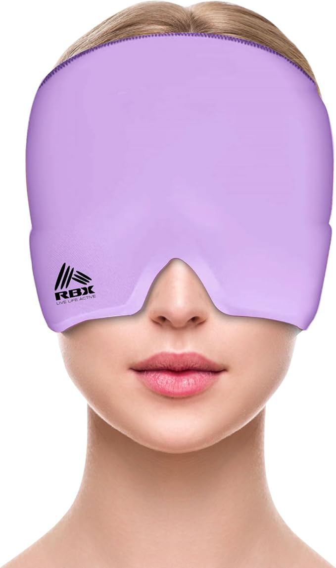 RBX Migraine Relief Cap Hot and Cold Headache Relief Cap Gel Mask, Hangover Headache Relief