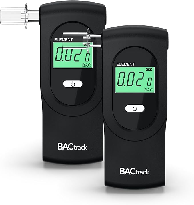 BACtrack Element Breathalyzer (2 Pack) | Professional-Grade Accuracy | DOT & NHTSA Compliant | Portable BAC Alcohol Tester for Personal & Home Use