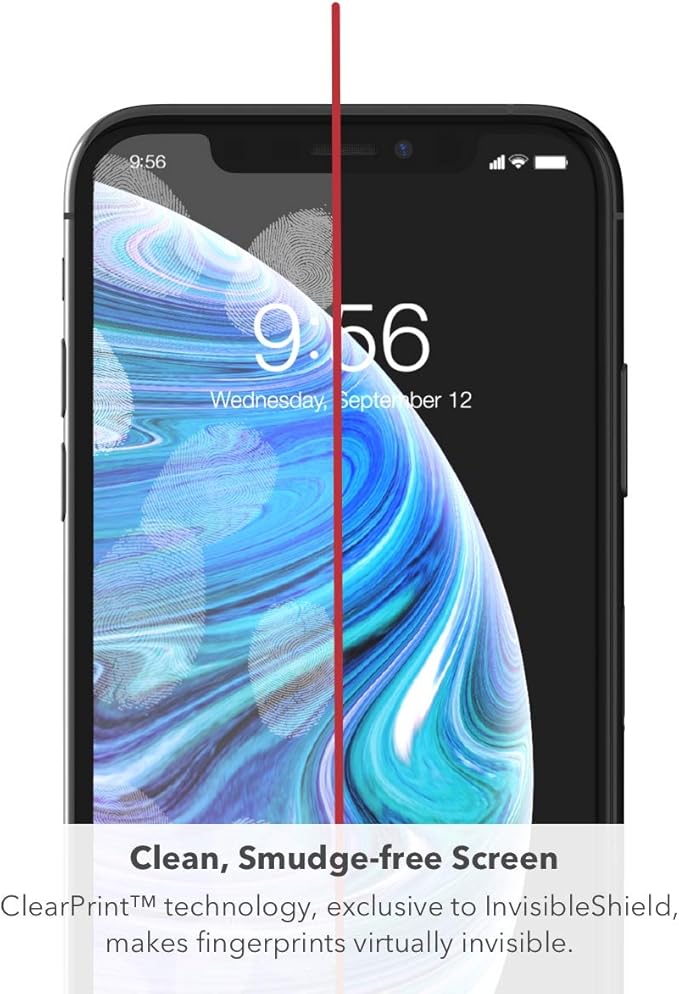 ZAGG Glass Elite Screen Protector - Made for Apple iPhone 11 Pro Max and Xs Max- Case Friendly Screen - InvisibleShield - Impact & Scratch Protection (200103914)