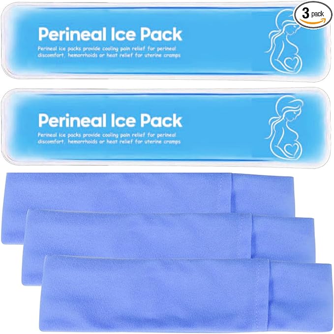 Reusable Perineal Cooling Pad for Postpartum and Hemorrhoid Pain Relief,Instant Perineal Cold Pack,Vaginial Ice Pack for Pain Relief (Color-Blue)