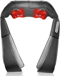 Shiatsu Back and Neck Massager with Heat, Deep Tissue Kneading Back Massager for Pain Relief