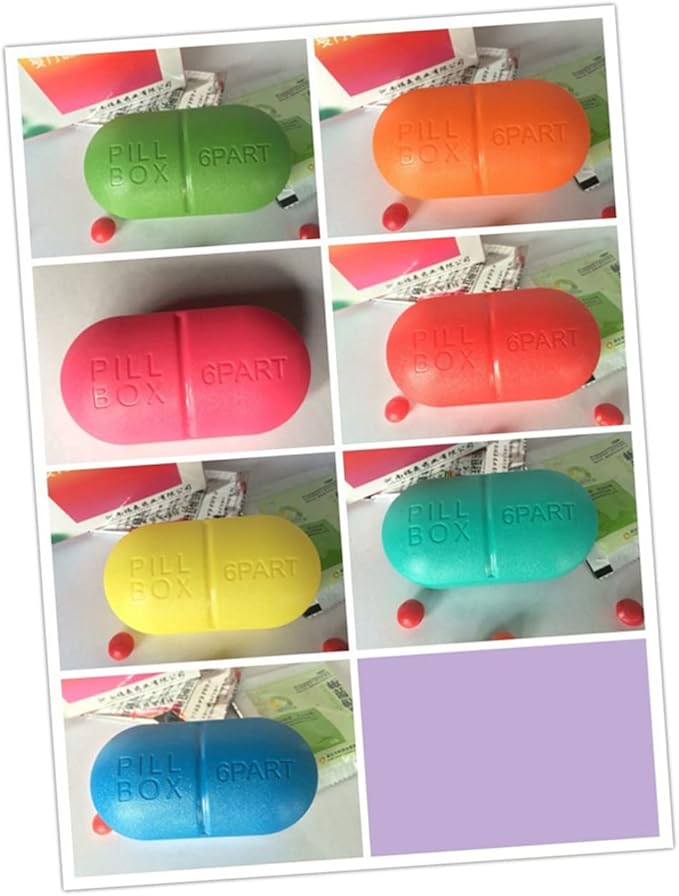 Healifty Travel Pill Cases Mini Medicine Case Purse Pill Case Portable Pocket Holder Organizer Container Capsule Travel Small Box Traveling Case