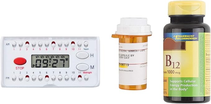 e-Pill 6 Alarm Pocket Timer - Pill, Vitamin and Medicine Medication Reminder - Easy to Hear and Set