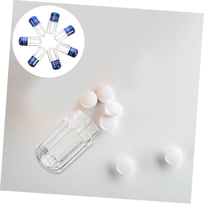 Travel Size Bottle Set 20pcs Capsule Bottles Caps Leakproof Pill Containers for Medication Candy Storage