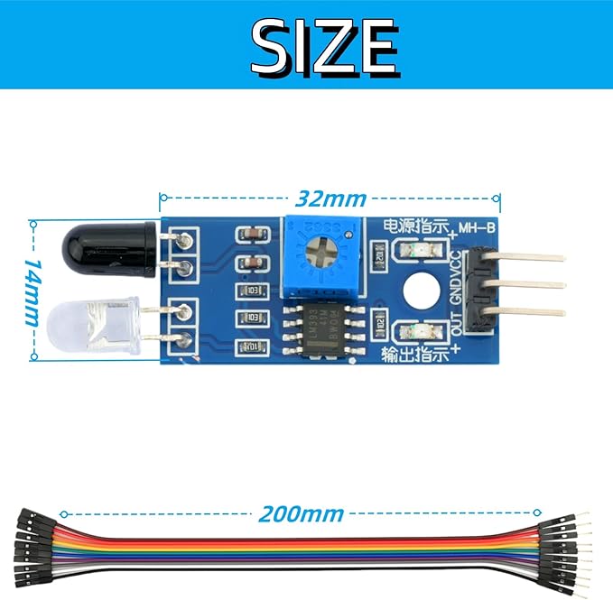 10Pcs IR Sensor Infrared Sensing Sweep Proximity Sensor Module Compatible with for Arduino Smart Car Robot