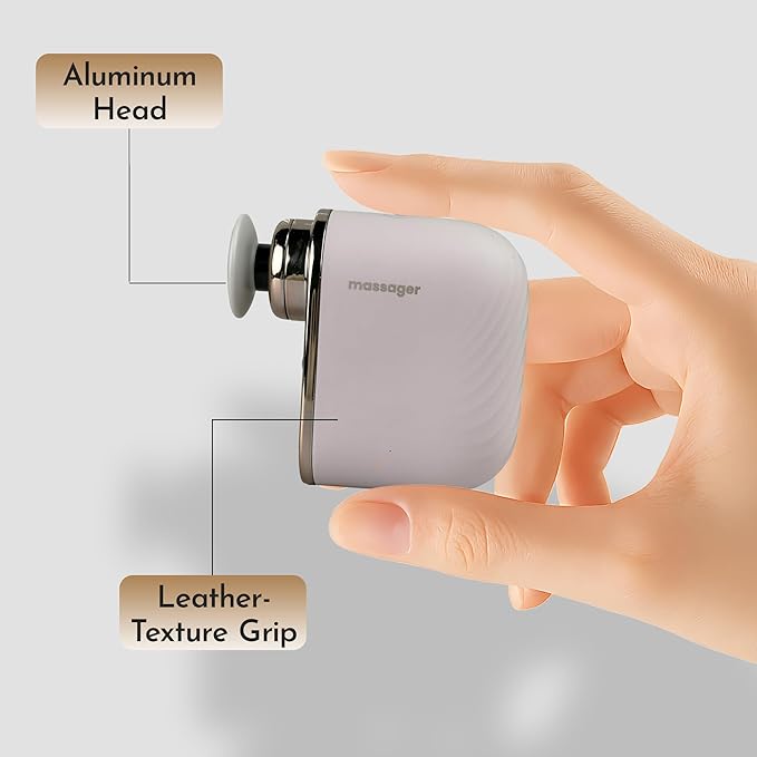Mini Massage Gun Pro – Portable Deep Tissue Percussion Massager with Smart Pressure Sensor, Quiet Motor, Muscle Relaxation for Neck, Back & Legs, USB-C Rechargeable, Light Purple Color