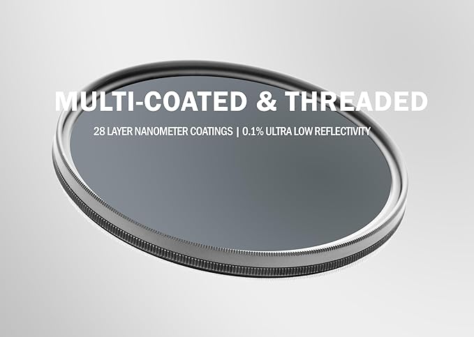 C-PL (Circular Polarizer) Multicoated | Multithreaded Glass Filter (40.5mm) for Olympus TG-5, Olympus TG-6 & Olympus TG-7 (Includes Adapter)
