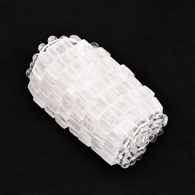 ideayard Crystal Eye Mask - Cooling Jade & 100% Clear Quartz Soothe Mask,Anti-Aging Hot or Cold Using, Eye Mask for Puffy Eyes