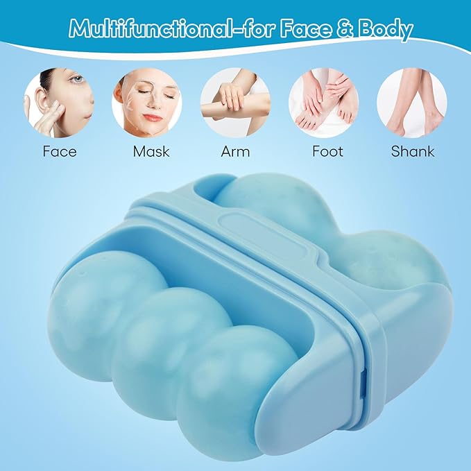 Ice Roller for Face,Eyes,Cooling to Tighten Brighten Complexion,Soothing Skin Care Tool,Massager Under Eye Puffiness,Gift for Women