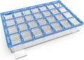 EZY DOSE Weekly AM/PM (7-Day) Daily Pharmadose Pill Planner, Medicine Case, Vitamin and Supplement Organizer, Medium Easy Fill Compartments, 4 Times a Day, 28 Compartments, Blue, BPA Free