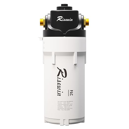 8GPM High Flow Whole House Water Filter - 3-Stage Iron/Sediment/Rust Remover, -11°F Freeze-Proof & 600PSI for Well/City, DIY 15-Min Install, Self-Cleaning Valve, RV/Cabin Ready
