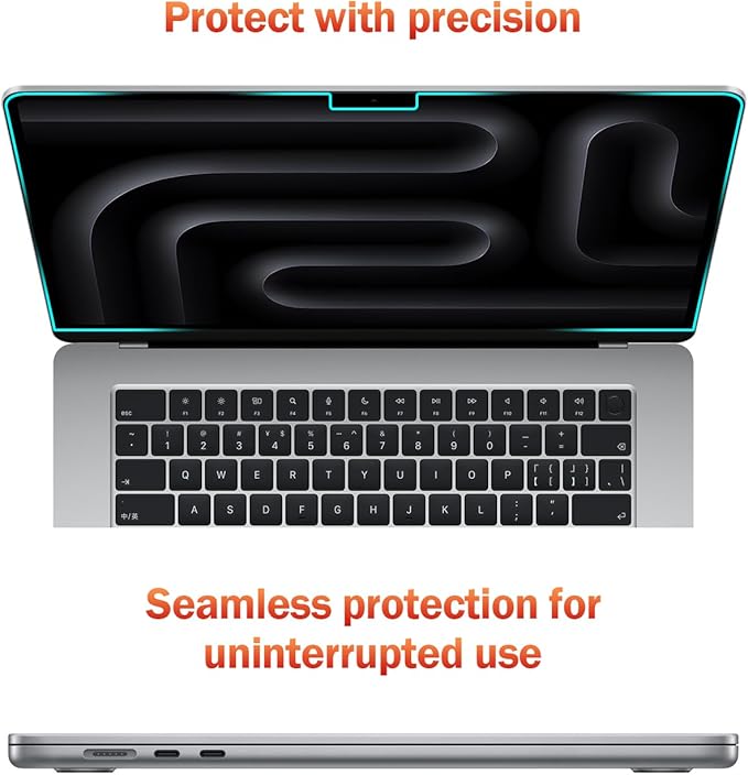 F FORITO 2-Pack Anti Blue Light Matte Laptop Screen Protector Compatible with MacBook Pro 16 inch (2026-2021, M5 M4 M3 M2 M1 Pro Max), Eye Protection Anti Glare Computer Screen Cover