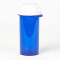 Five Star Supplies Thumb Tab Plastic Pill Bottles - Reversible Cap Easy Open & Child Resistant - Pill Container Prescription Vial - Easy Open/Push N Turn (Blue, 20 DRAM 150 ct.)