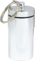 HTS 261G0 Large Silver Aluminum Pill Container