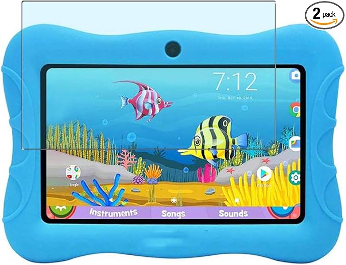 2 Pack Anti Blue Light Screen Protector Film, Compatible with Contixo Kids Tablet V9-3 7" TPU Guard （ Not Tempered Glass Protectors ）