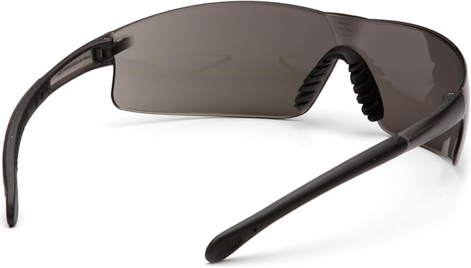 Pyramex Provoq Safety Eyewear Blue Mirror Lens Black Temples