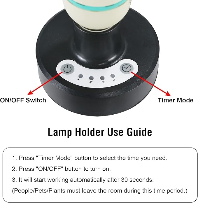 COOSPIDER UV 36Watts UV Sanitizer Lamp 2pack 72w with Remote Control Powerful UVC Light with E26 Base for Basement/Bedroom/Kitchen/Office/Storehouse/Car, 3-Gear Timer 110V Ozone Free