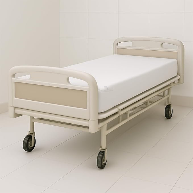 4 Pack Fitted Hospital Bed Sheets - Soft Microfiber Hospital Fitted Sheet - Hospital Bed Fitted Sheets (White, 36" x 84" x 12")