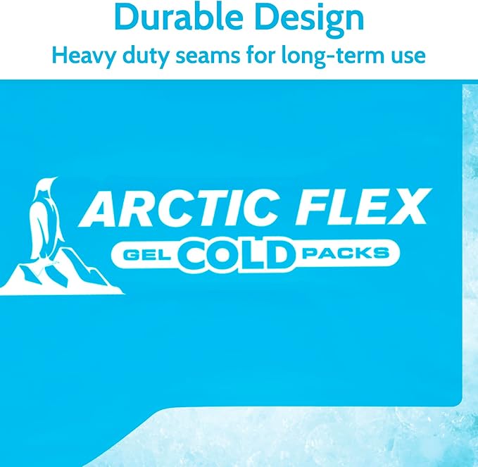 Arctic Flex Gel Replacement Packs - Ice Packs Reusable for Shoulder Ice Brace - Hot and Cold Gel Pack for Injuries, Pain Relief, Swelling - Flexible Therapy Compression Wrap - Athletic, Women, Men