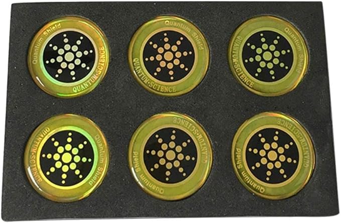 EMF Stickers Blocker Neutralize Protection for Cell Phones case and Electronic Devices WiFi 5G (Pack of 6 Golden and 6 Silver Stickers)