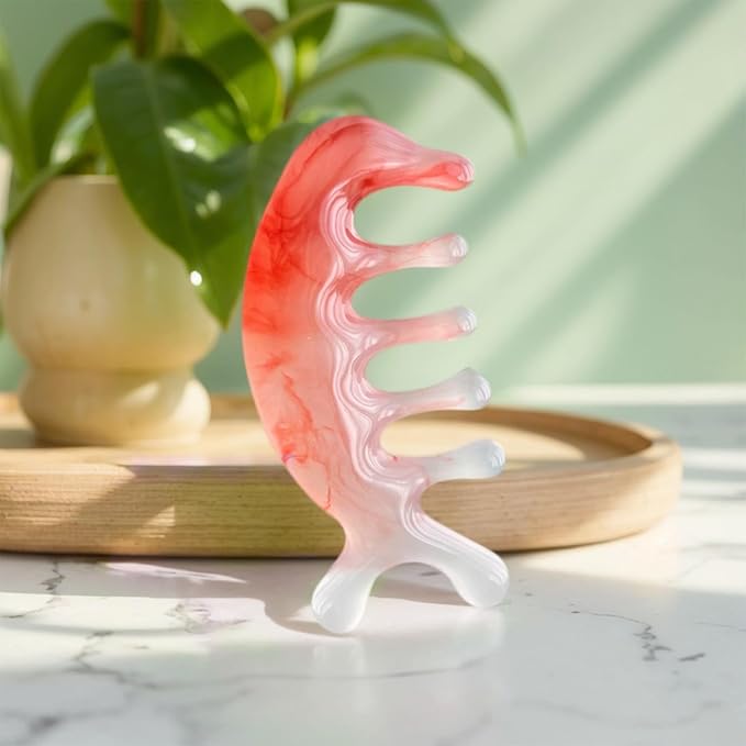 Multi-Functional Manual Massage Tool, Suitable for The Face, Eyes, Head and Neck. It is Used to Reduce Wrinkles, Shape The Jawline and Reduce Swelling. Skin Care Tool (Pink)