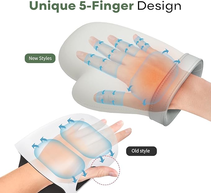 Hand Massager with Heat and Air Pressure – Hand and Finger Massager with Heat and Vibration for Relaxation, Comfort, and Gifts