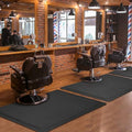 Salon mats for Hairstylist Standing Anti Fatigue 3'x4' Barber Shop Salon Floor Chair Mat - Black Square Hair Floor Mat 1/2" Thick, Hair Cutting Hairdressing Equipment