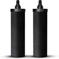 NSF Certified Carbon Replacement Filter Elements (PF-4) - Pack of 2 Filters for Phoenix Gravity Water Filters, Replacement for Berkey® BB9-2, Waterdrop, Purewell & Other Water Filters